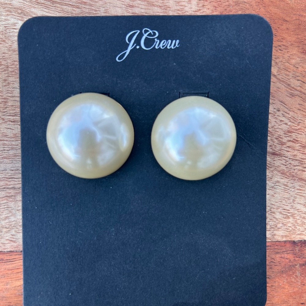 New J.crew pearl like earrings
